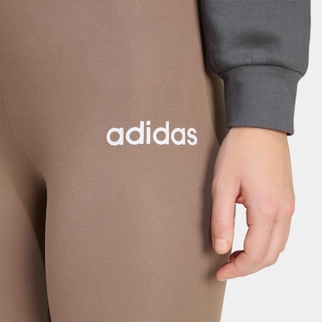 ADIDAS SPORTSWEAR Skinny Workout Pants 'Essentials' in Brown