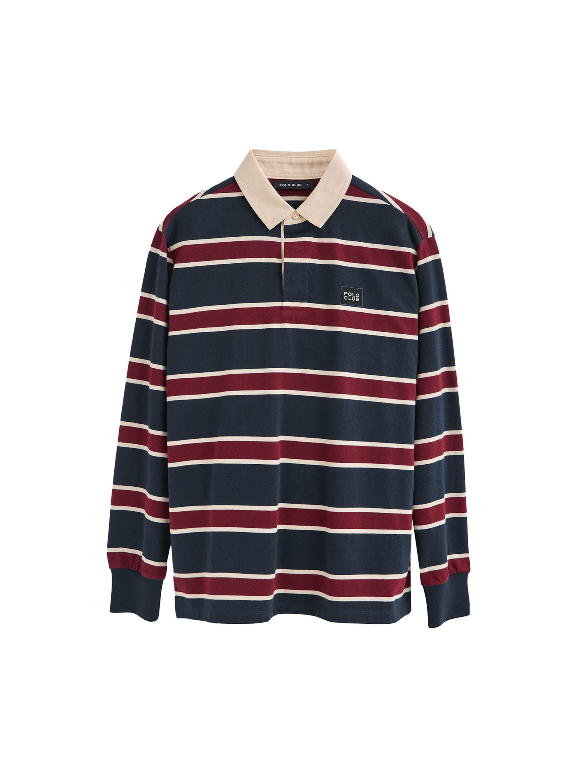 Polo Club Shirt in Beige / Dark blue / Bordeaux, Item view