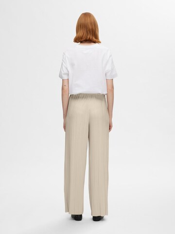 Loosefit Pantalon SELECTED en beige