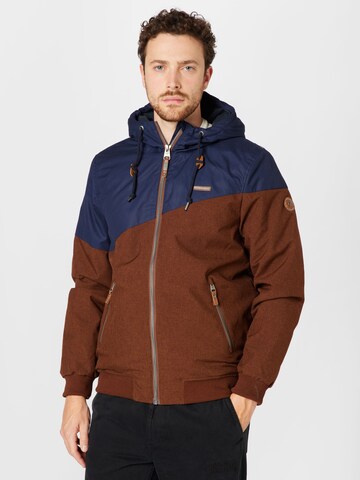 Ragwear Winter jacket 'WINGS' in Brown: front