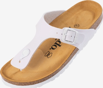 Palado T-bar sandals 'Palado Kos Matt' in White: front