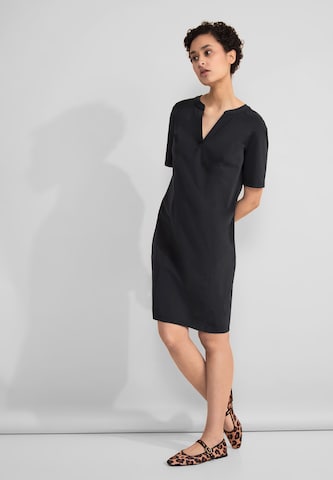 STREET ONE Shirt Dress in Black