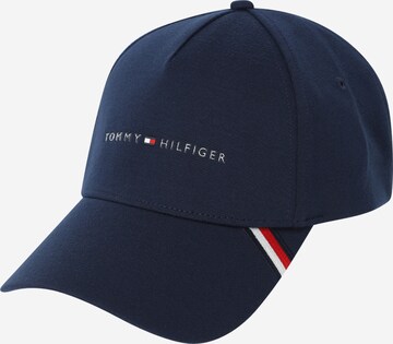 TOMMY HILFIGER Kšiltovka – modrá: přední strana