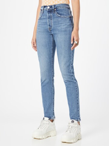 LEVI'S ® Skinny Jeans '501 Skinny' in Blauw: voorkant