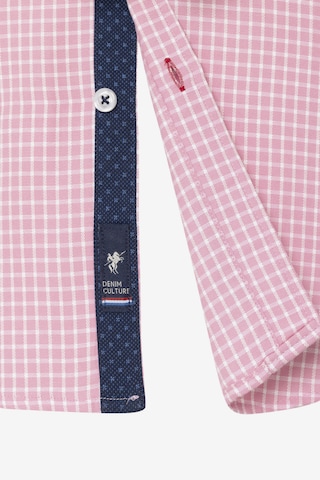 DENIM CULTURE Regular fit Button Up Shirt ' LUIZ ' in Pink