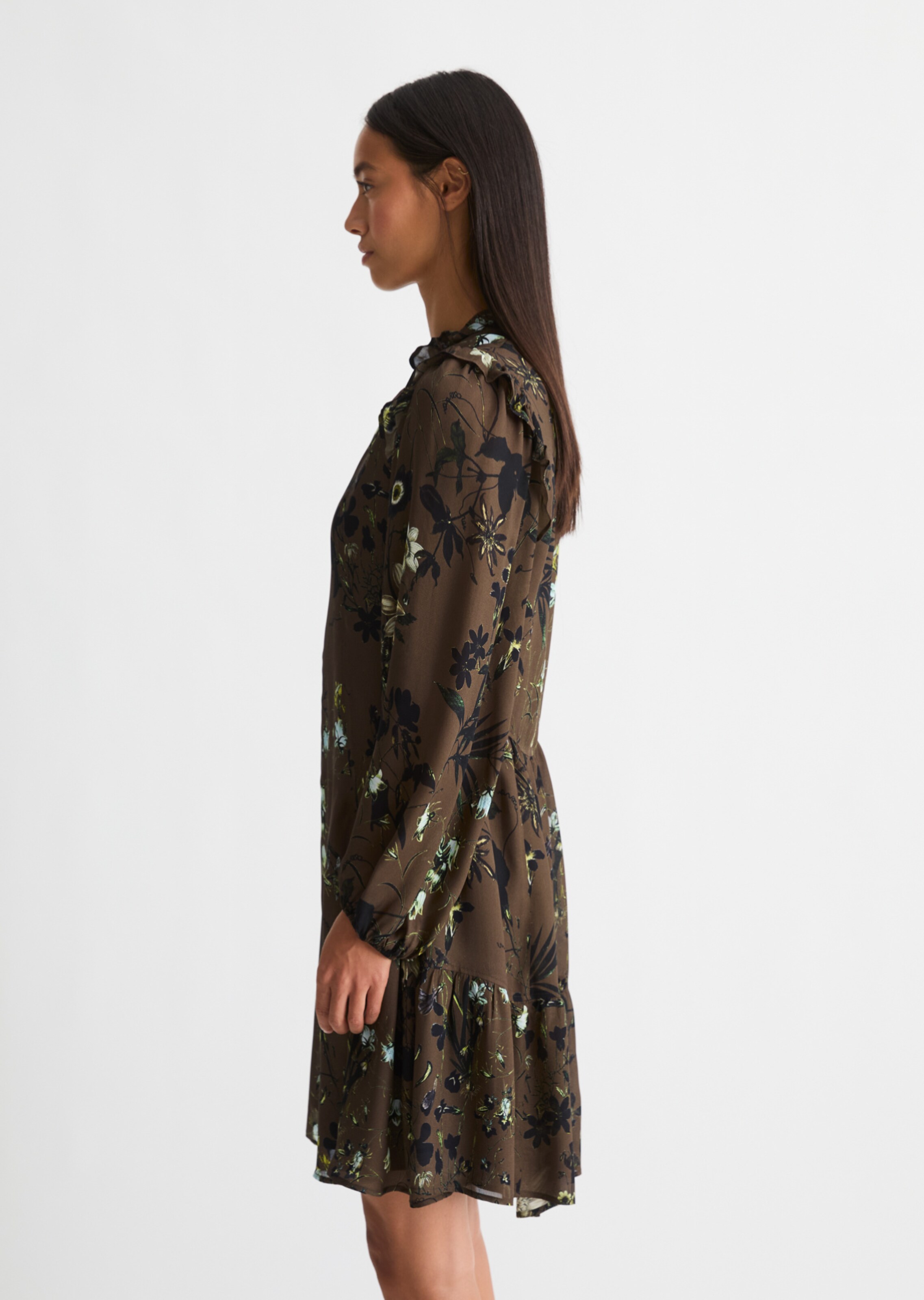 Robe Marc O'Polo en marron : sur le côté