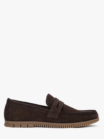 Estro Moccasin '09-48282' in Brown: front