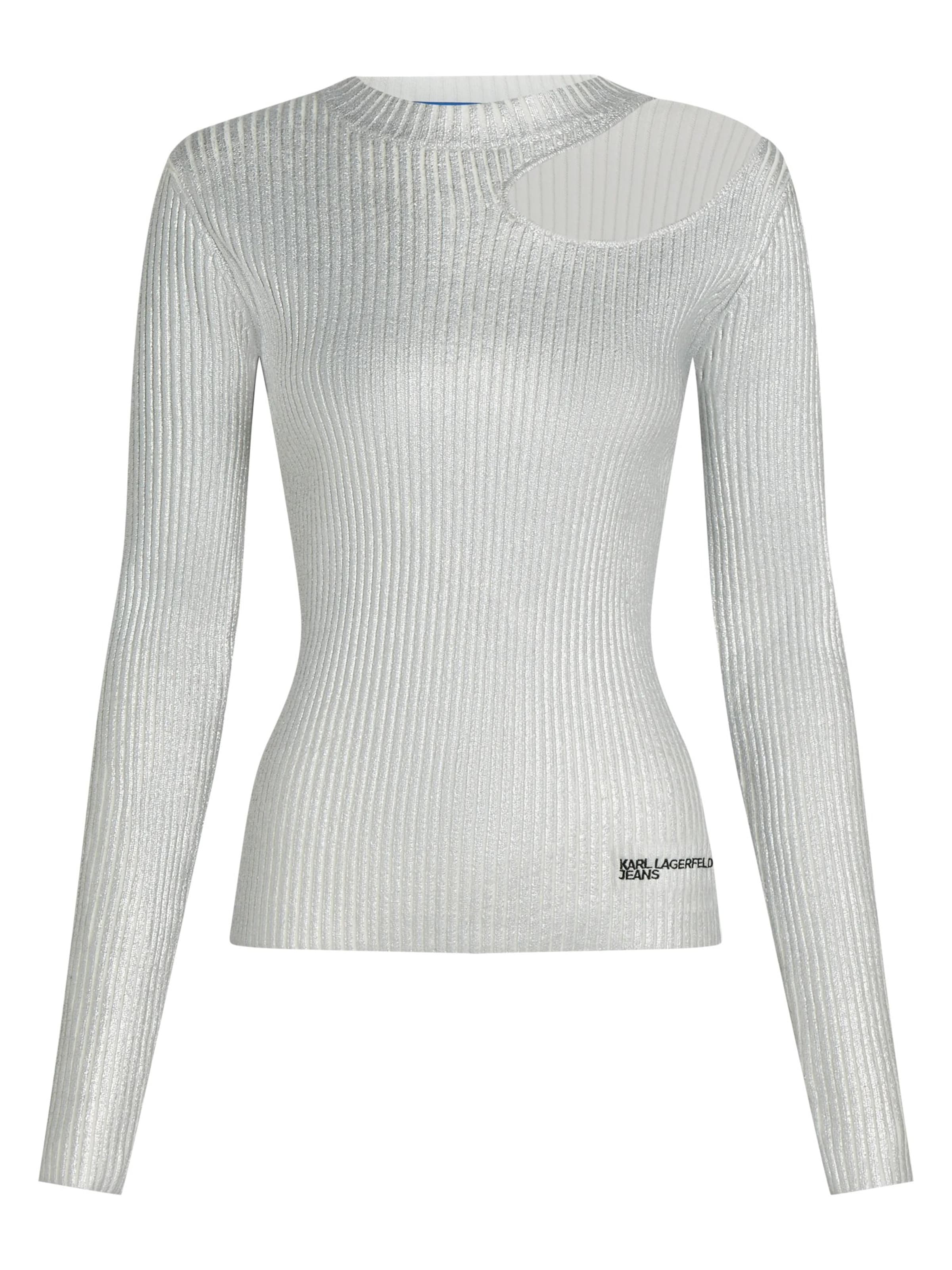 KARL LAGERFELD JEANS - Pullover em prata: frente