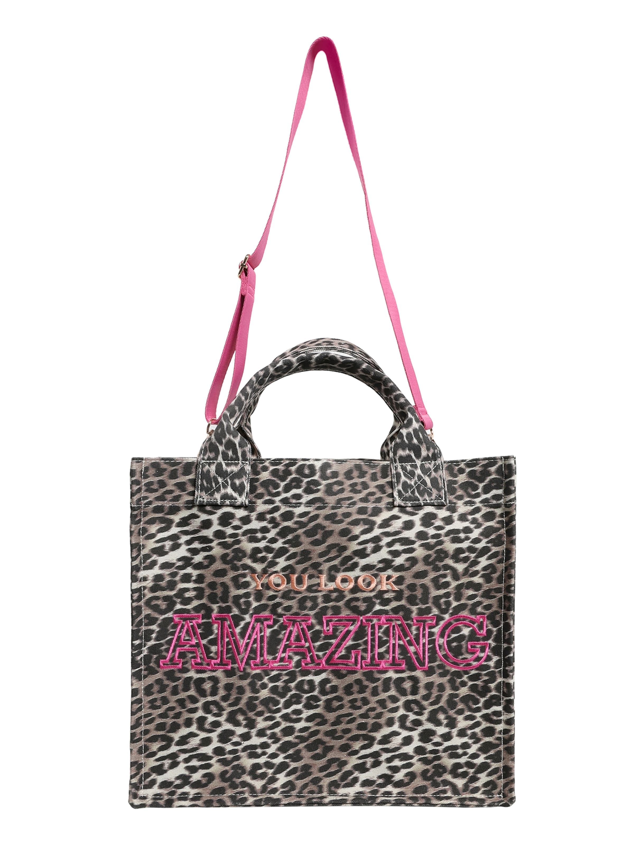 Cartoon Shopper in Zwart: voorkant