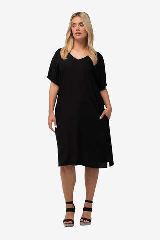 Robe Ulla Popken en noir : devant