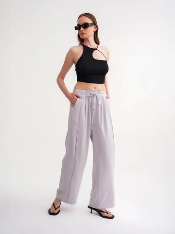 Wide Leg Pantalon MixRay en gris