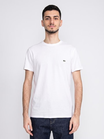 LACOSTE Shirt 'Men's White Logo T-Shirt' in Wit