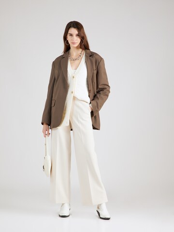 Wide leg Pantaloni con piega frontale 'Frankie' di Marks & Spencer in beige