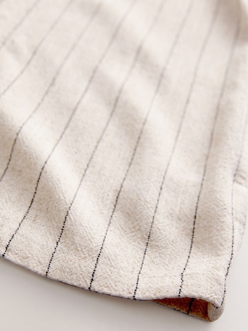 Next Regular fit Button Up Shirt in Beige