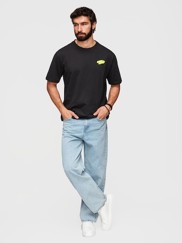Ombre Shirt in Zwart