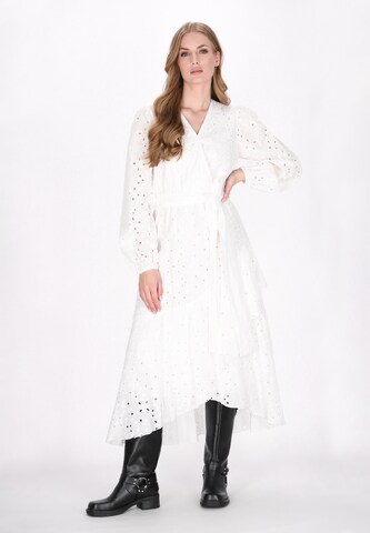 DreiMaster Vintage Платье 'Classic Look' в Белый: спереди