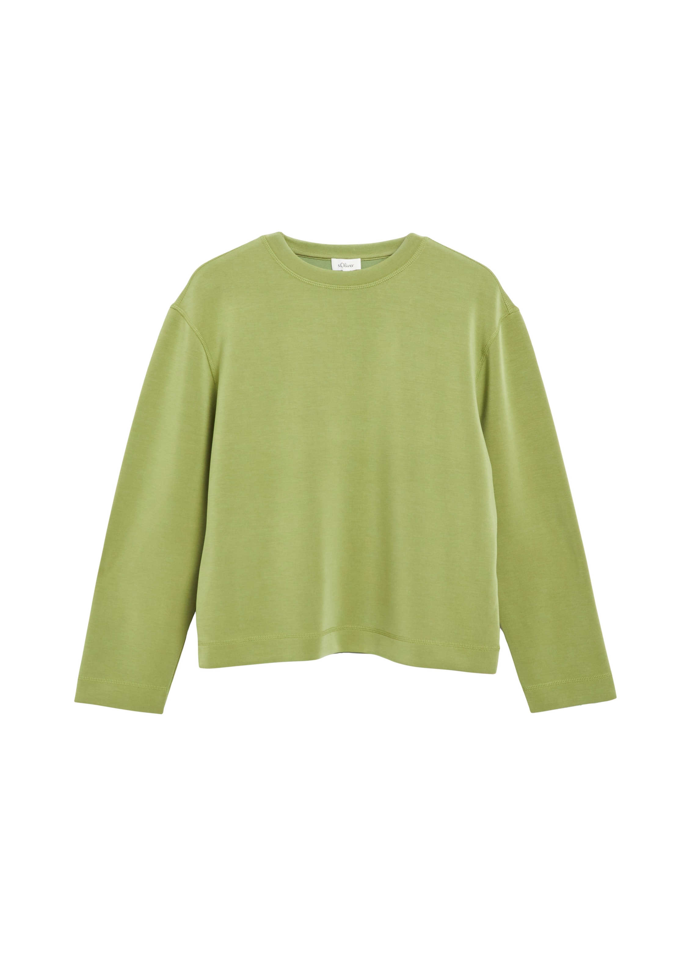 Sweat-shirt s.Oliver en vert : devant