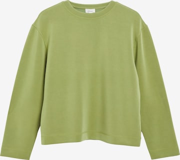 Sweat-shirt s.Oliver en vert : devant