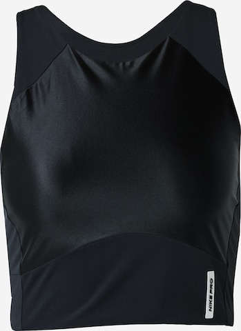 NIKE Sports Top in Black: front