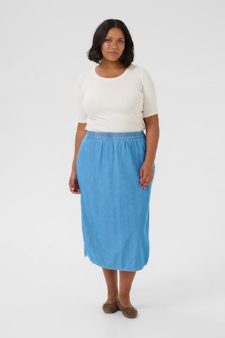 Jupe 'Louisa' KAFFE CURVE en bleu