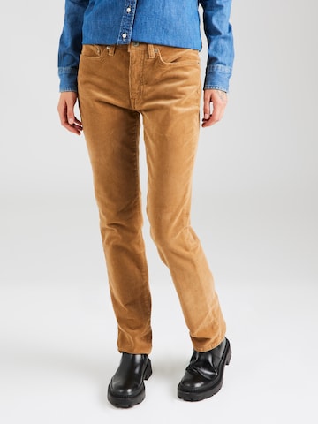 Regular Pantalon Lauren Ralph Lauren en beige : devant