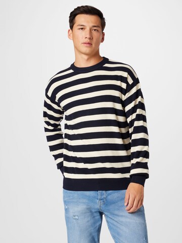ABOUT YOU Sweater 'Adam' in Blue: front