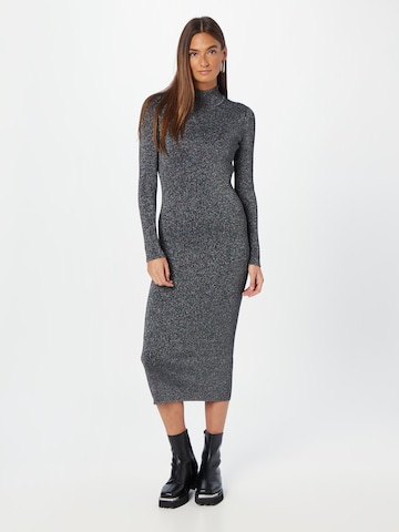 HUGO Red Knitted dress in Black: front