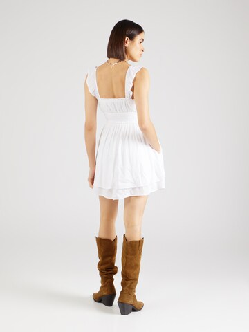 HOLLISTER - Vestido de verano 'SAIDIE' en blanco