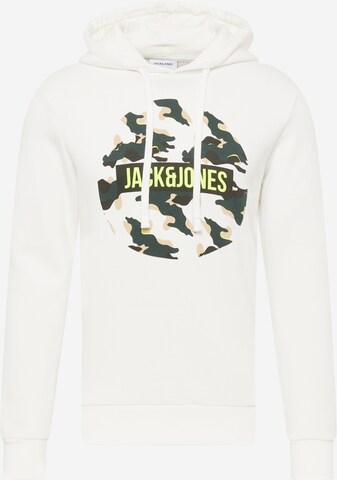 JACK & JONES Mikina 'RAMP' – bílá: přední strana