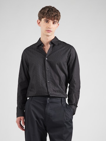 ARMANI EXCHANGE Regular fit Overhemd in Zwart: voorkant