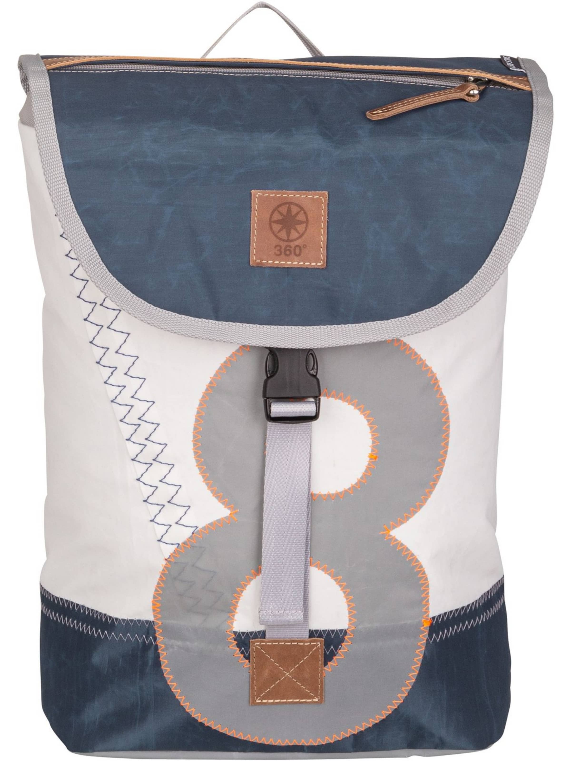 360 Grad Rucksack 'Landgang' in Weiß: Vorderseite