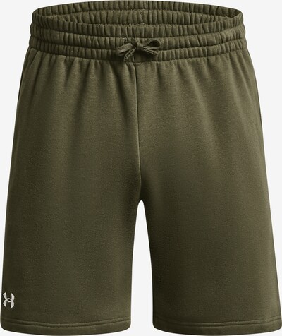 UNDER ARMOUR Workout Pants in Green / White, Item view