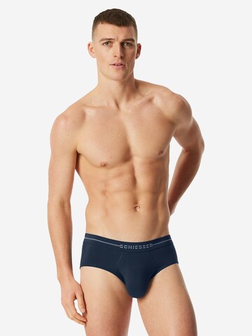 SCHIESSER Slip 'Cotton Flex' in Blauw: voorkant