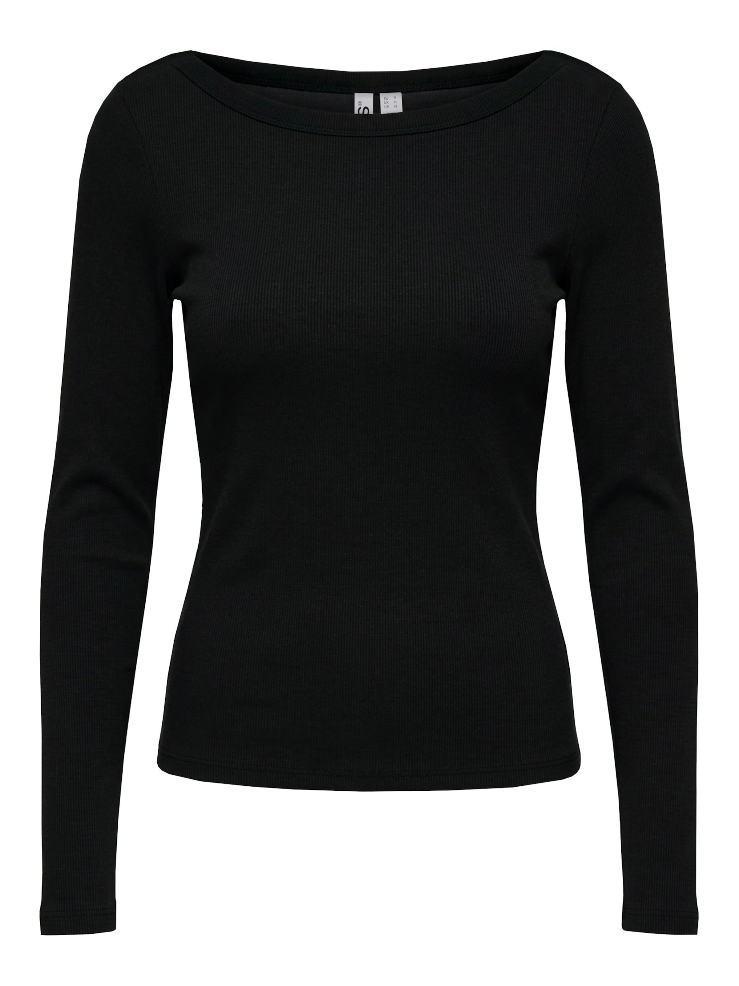 PIECES Shirt 'PCSof' in Schwarz: Vorderseite