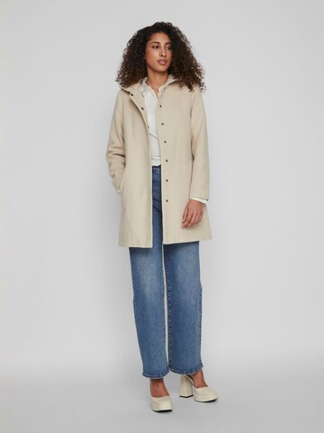 VILA Between-Seasons Coat in Beige: front