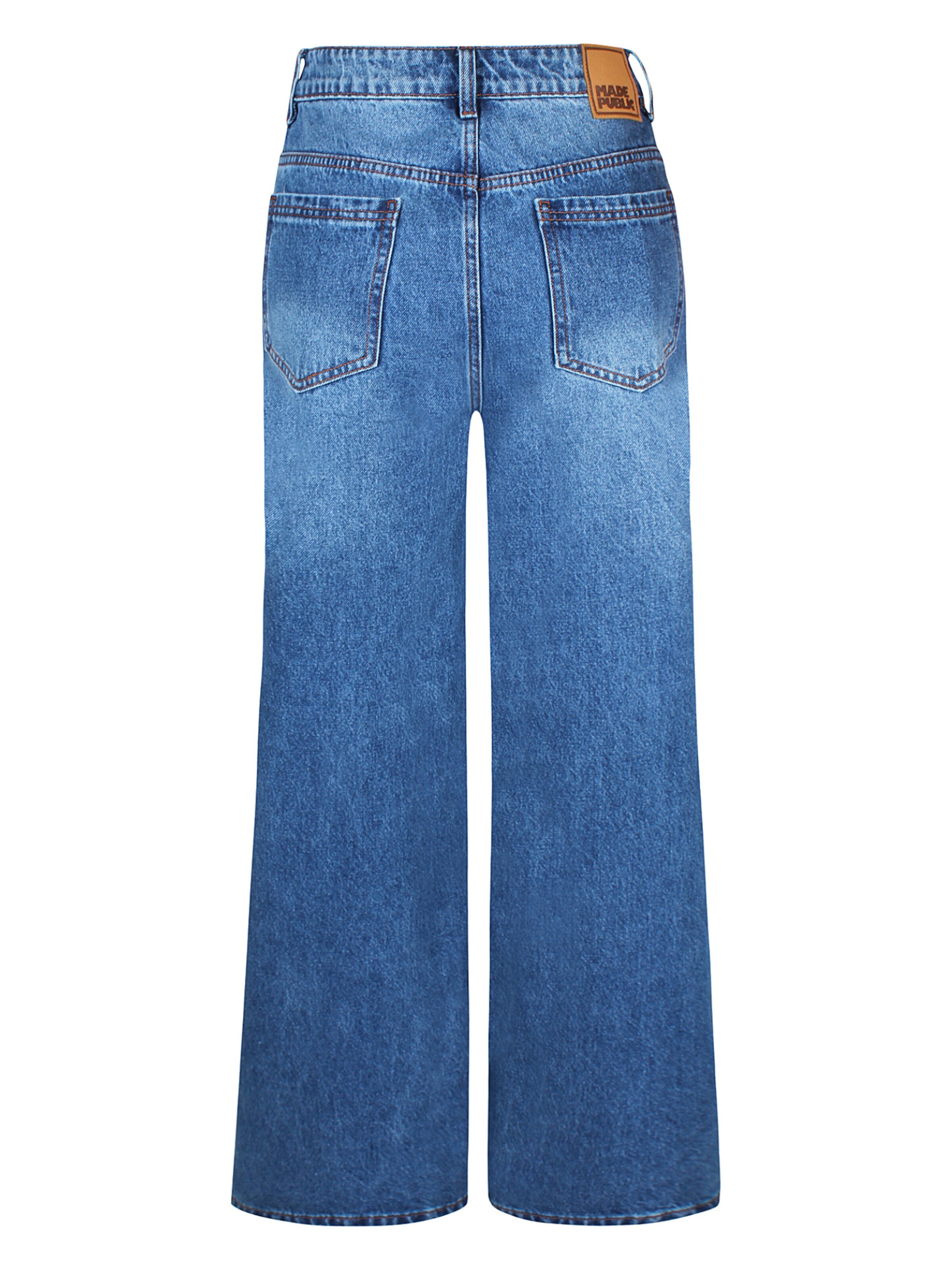 Wide Leg Jean 'Nova 003' Made Public en bleu