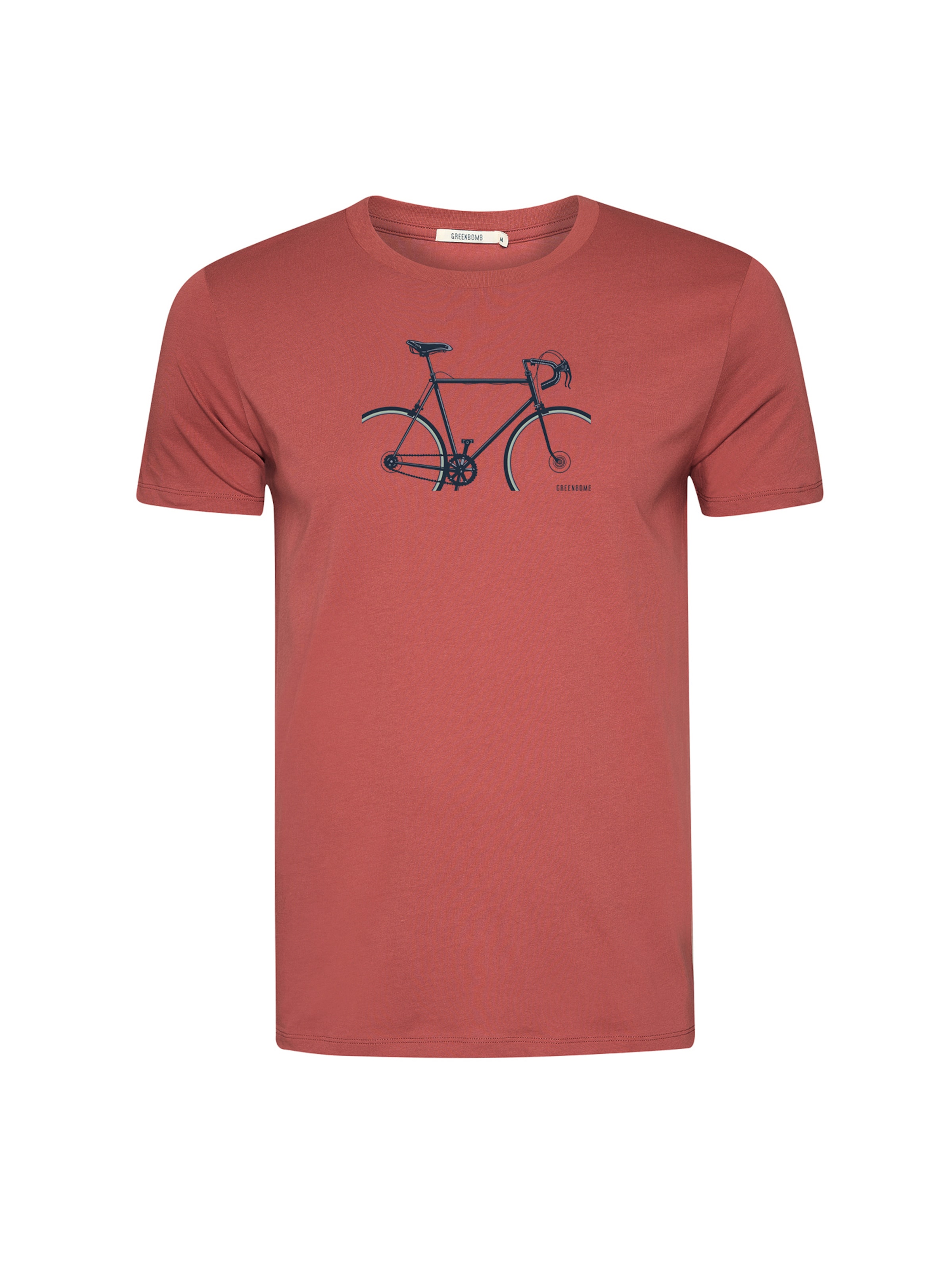 Maglietta 'Guide Bike Crop' di GREENBOMB in rosso: frontale