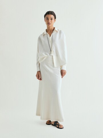 Scalpers Interlock Skirt ' ' in Beige: Vorderseite