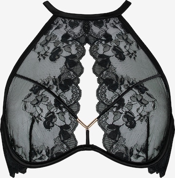 Hunkemöller High neck BH in Schwarz: Vorderseite