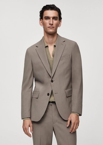 MANGO MAN Slim fit Suit Jacket 'breda' in Beige: front