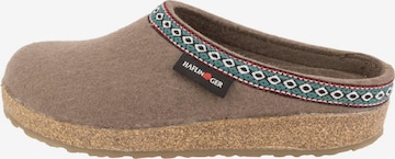 HAFLINGER Clogs 'Franzl' in Grau: Vorderseite