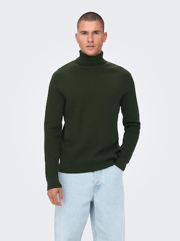 Only & Sons Pullover 'Phil' in Grün: predná strana