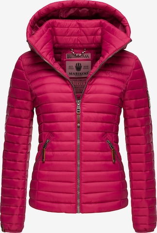 MARIKOO Between-season jacket 'Löwenbaby' in Pink: front