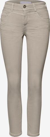 STREET ONE Slimfit Hose in Beige: Vorderseite
