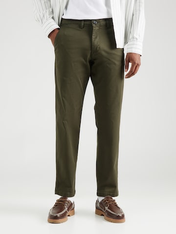 SELECTED Regular Chino 'SLHNew Miles' in Groen: voorkant