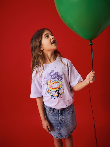 NAME IT Shirt 'Cirkus Summarum' in Purple: front