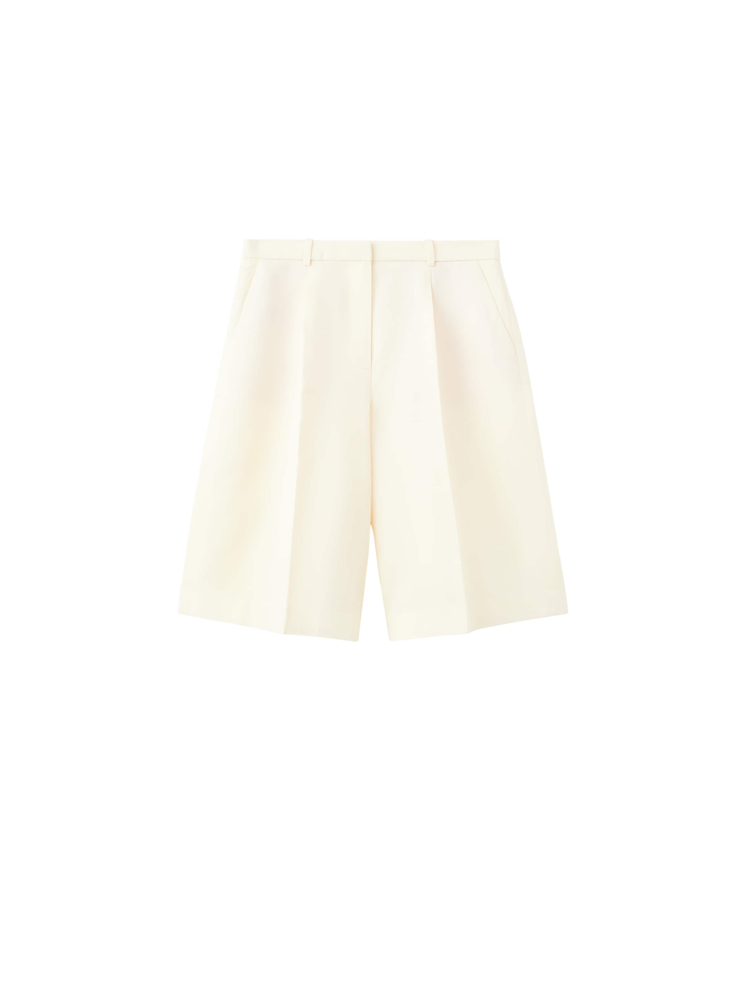 MANGO Loosefit Hose in Weiß: Vorderseite
