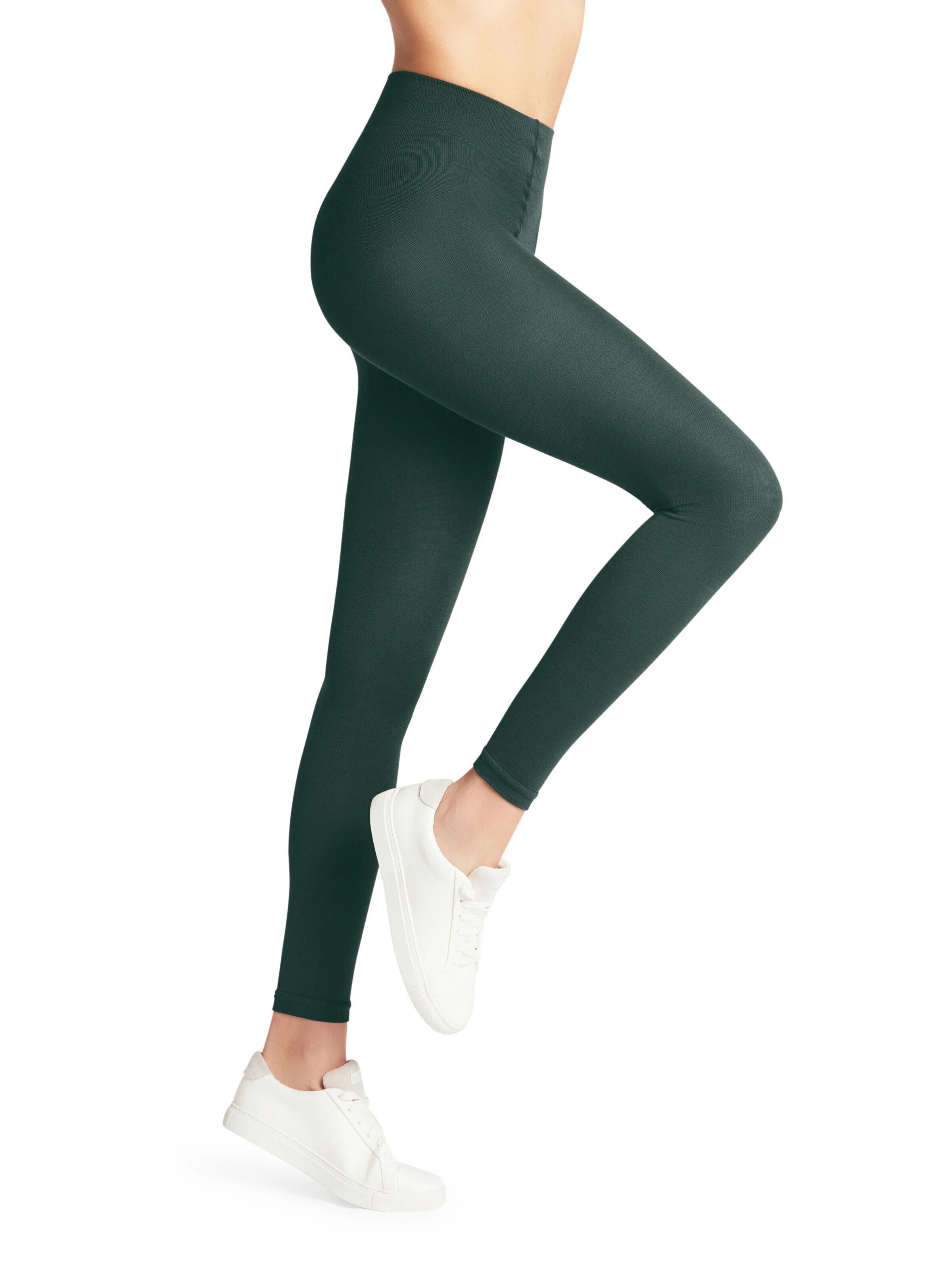 FALKE Slim fit Leggings 'Softmerino' in Green