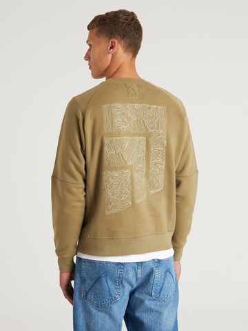 CHASIN' Sweatshirt 'Ido' in Green