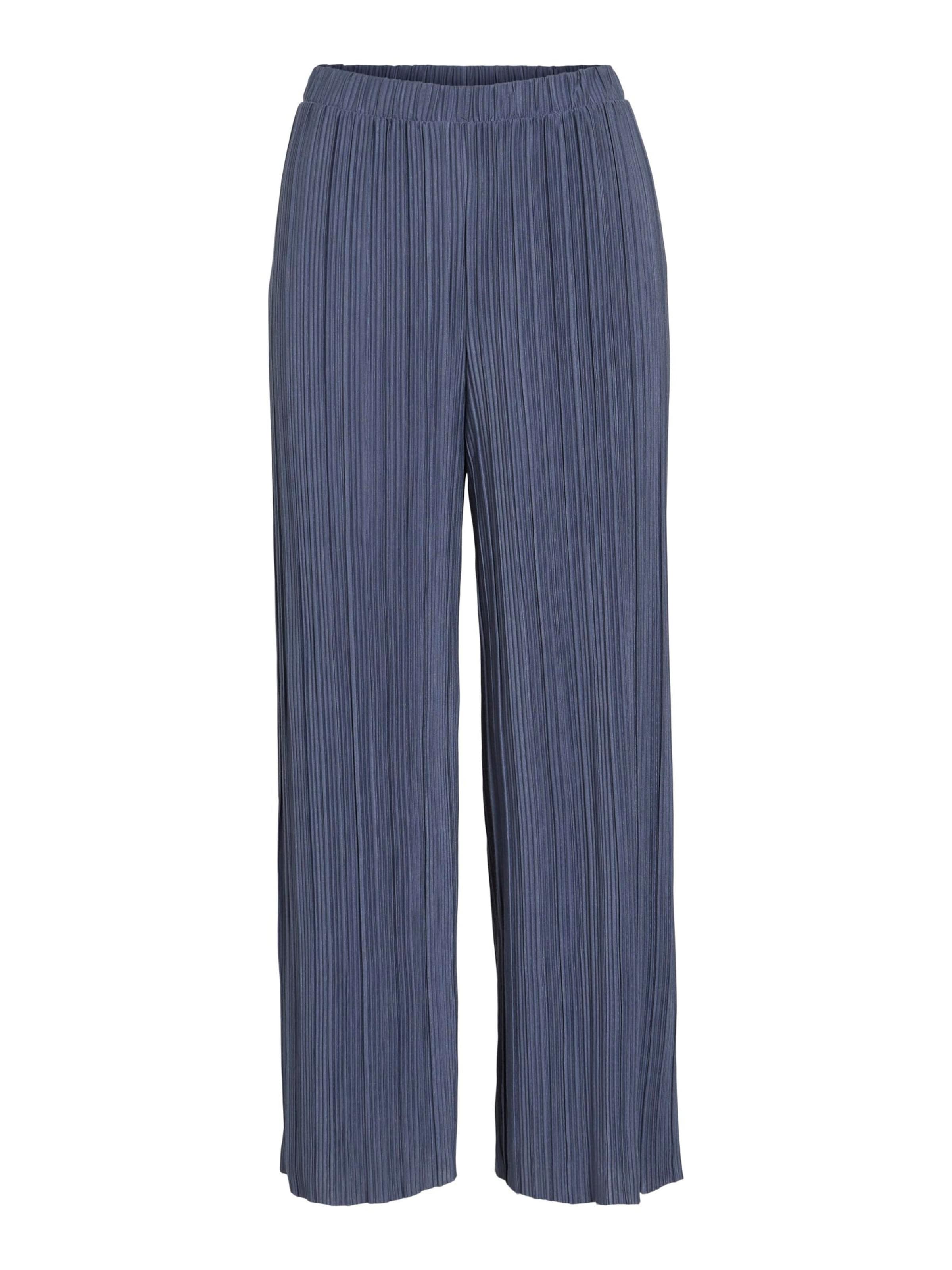 Wide leg Pantaloni 'VIPlisa' de la VILA pe albastru: față